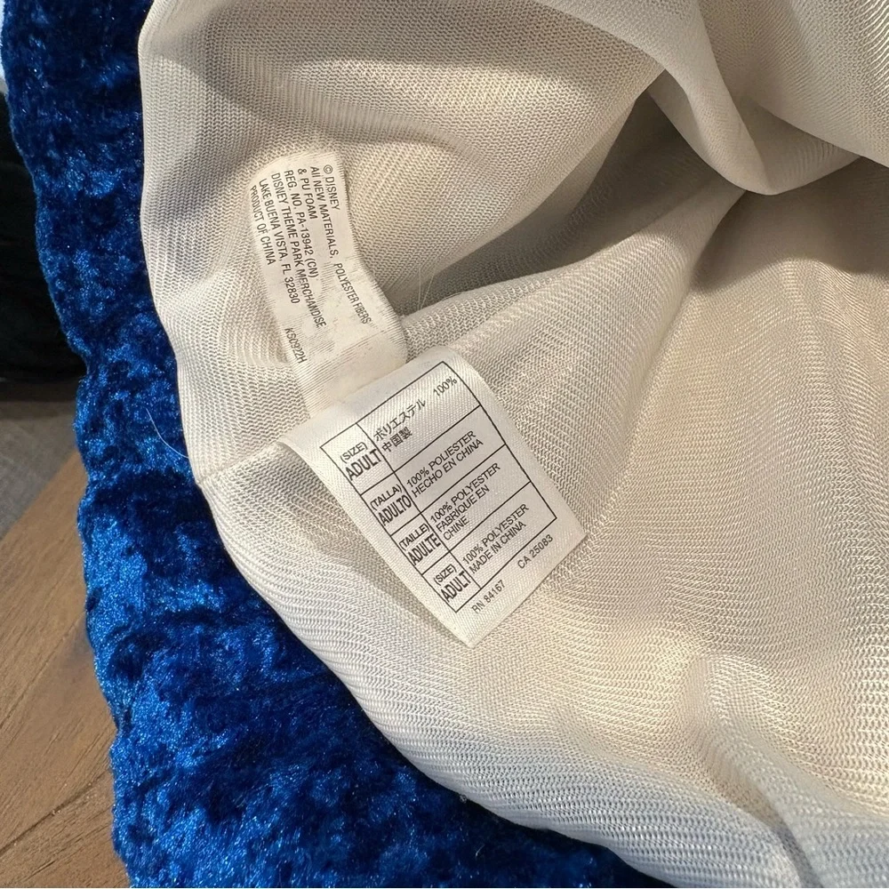 Mickey Mouse Blue Hat Fantasia Sorcerer Wizard 15” w/ Ears Adult Disney Parks - Picture 6 of 6